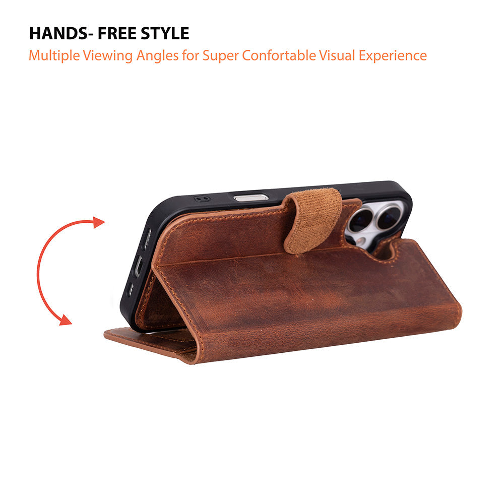 Magic iPhone 17 Series Leather Detachable Wallet Case