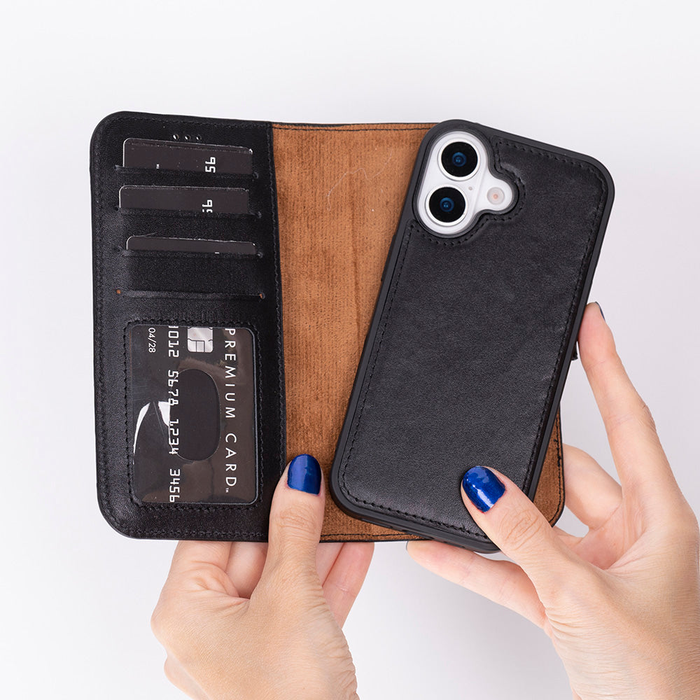Magic iPhone 17 Series Leather Detachable Wallet Case