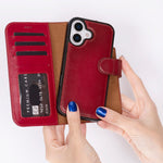 Magic iPhone 17 Leather Wallet Case, Pro /Pro Max / Air (Detachable)