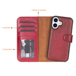 Magic iPhone 17 Leather Wallet Case, Pro /Pro Max / Air (Detachable)
