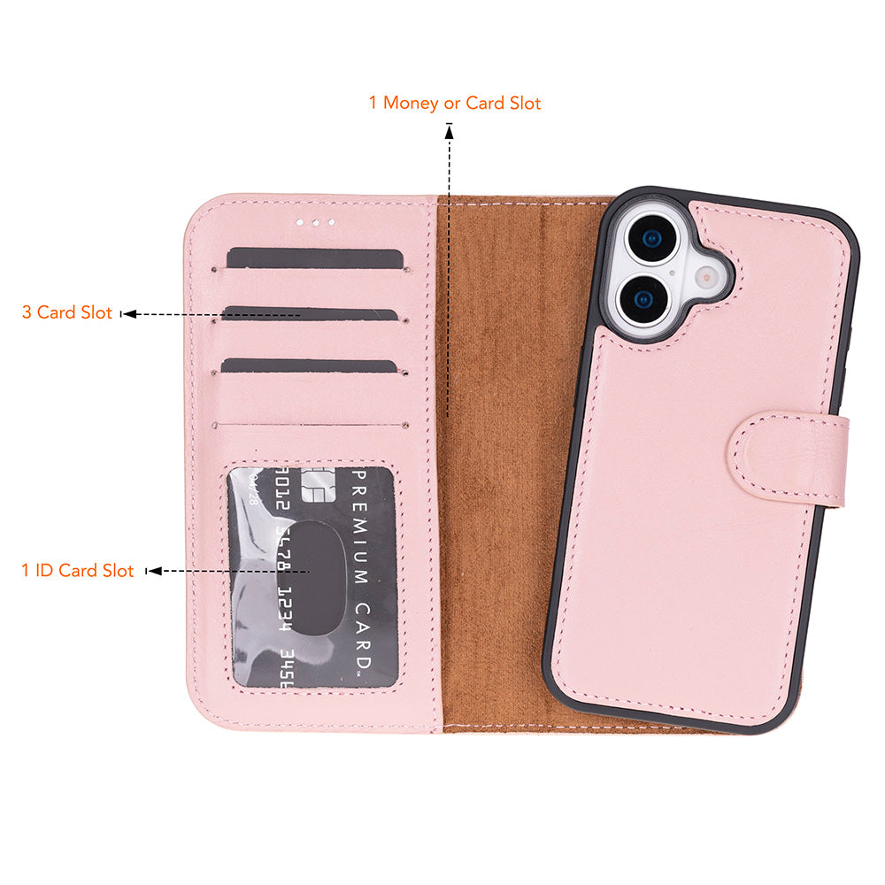 Magic iPhone 17 Series Leather Detachable Wallet Case