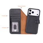 Magic iPhone 17 Series Leather Detachable Wallet Case