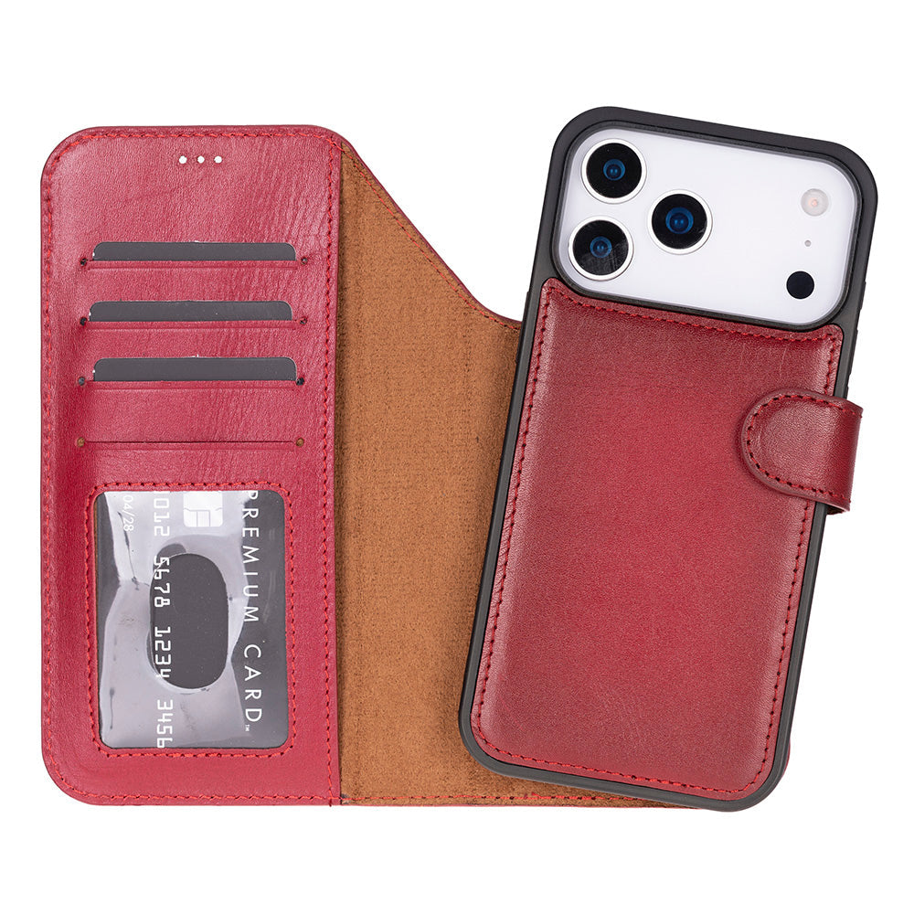 Magic iPhone 17 Series Leather Detachable Wallet Case