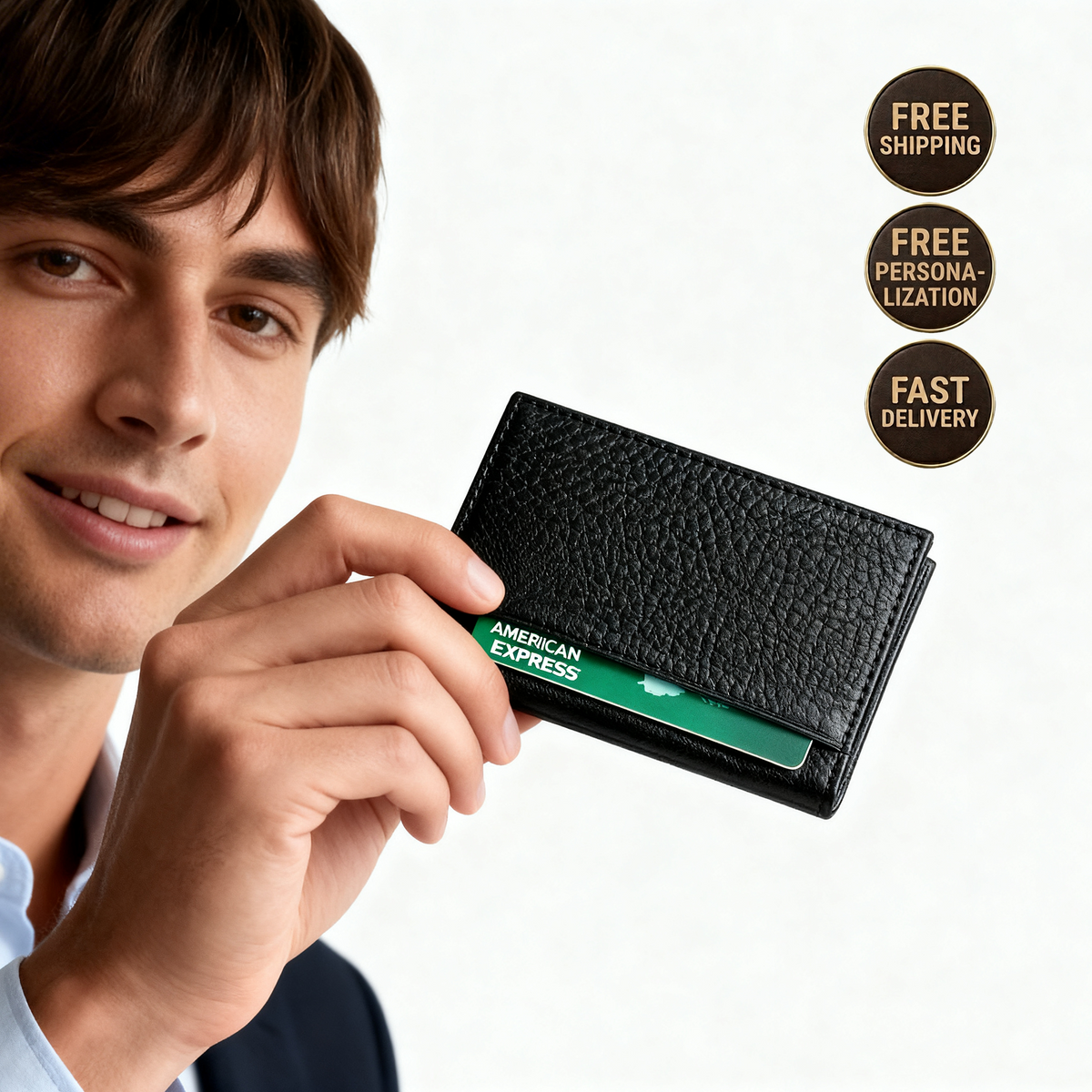 Andy Geniune Leather Card Holder