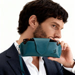 Lenozora Genuine Leather Glasses Case