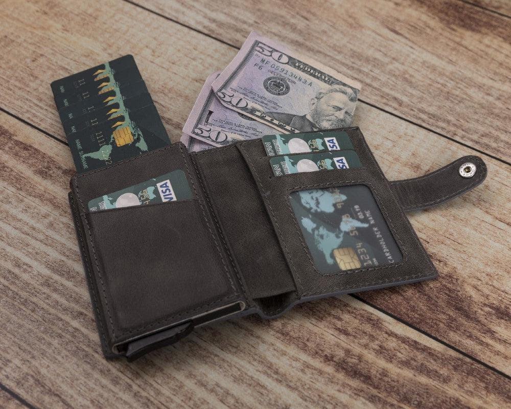 Minimalist Leather Smart Wallet – RFID Blocking Card Holder (Venus)
