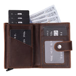 Minimalist Leather Smart Wallet – RFID Blocking Card Holder (Venus)
