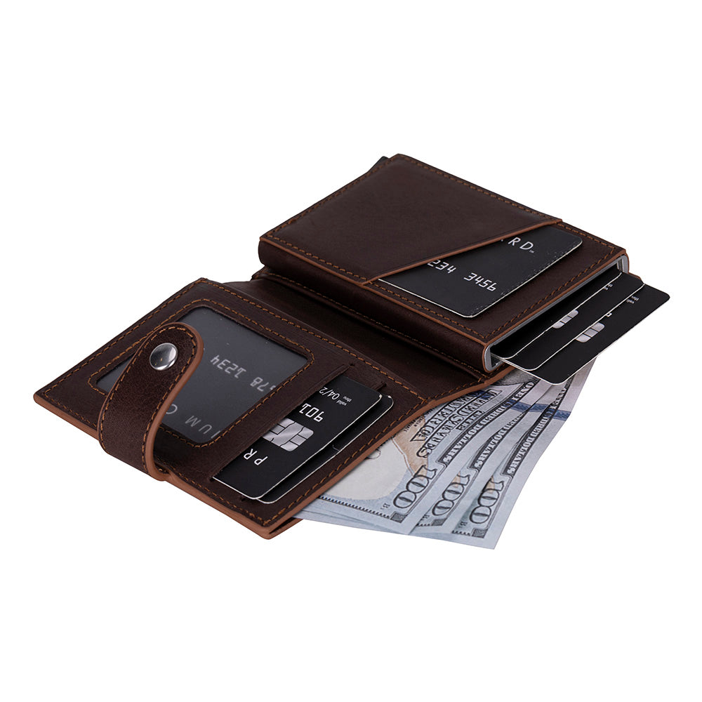 Minimalist Leather Smart Wallet – RFID Blocking Card Holder (Venus)