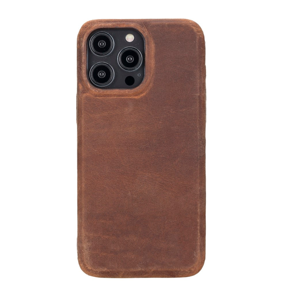 Apple iPhone 14 Series Leather Back Cover ROCK