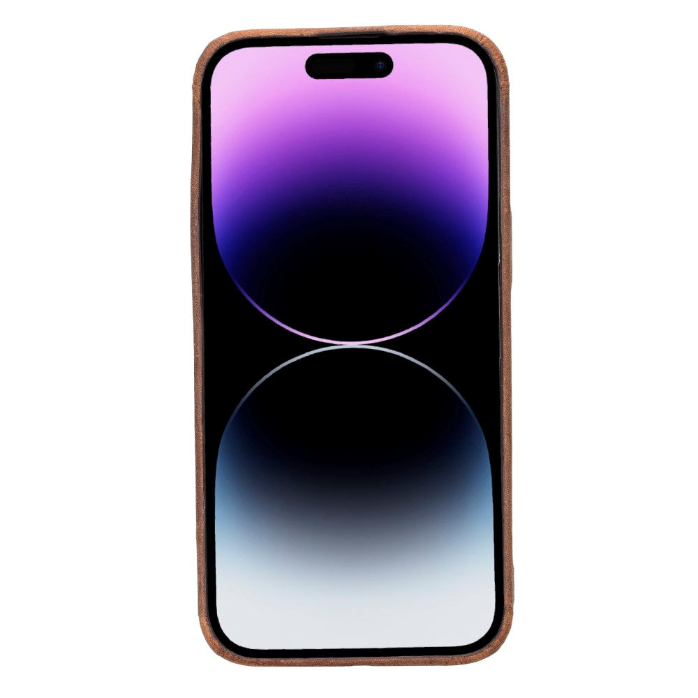 Apple iPhone 14 Series Leather Back Cover ROCK