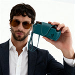 Lenozora Genuine Leather Glasses Case