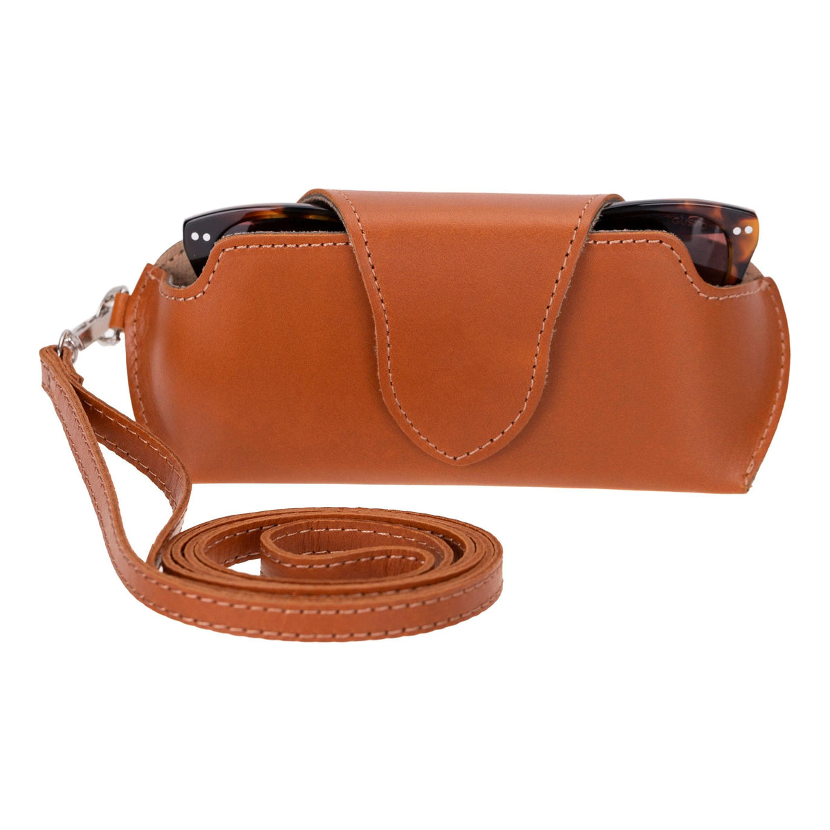 Lenozora Genuine Leather Glasses Case