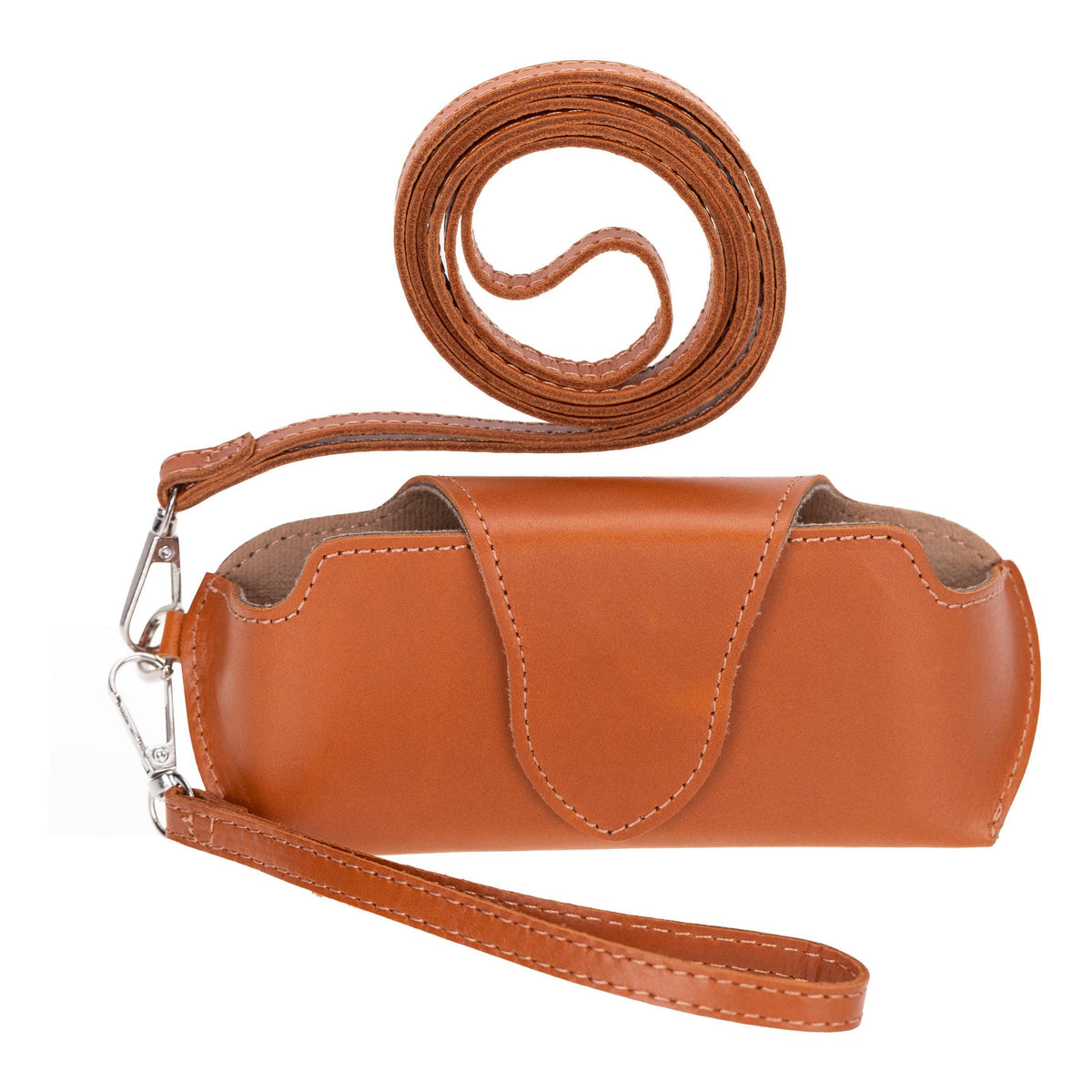 Lenozora Genuine Leather Glasses Case