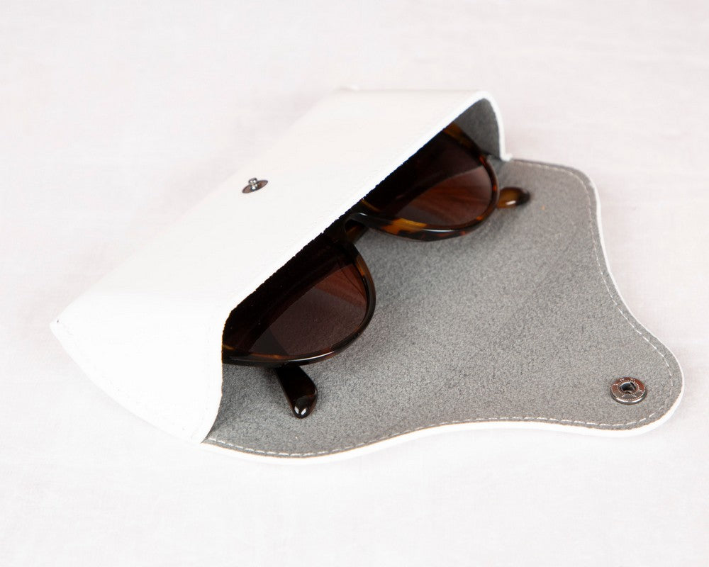 Leather Glasses Case Stylish Eyewear Protection (Optura)