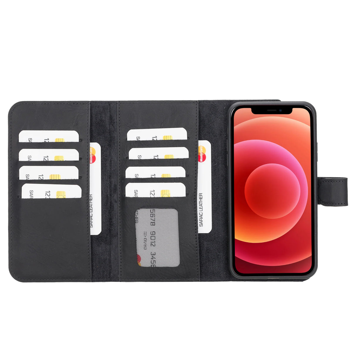 Santa iPhone 11 Pro Max Leather Detachable Wallet Case