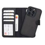 Liluri iPhone 14 Pro Detachable Leather Wallet Case