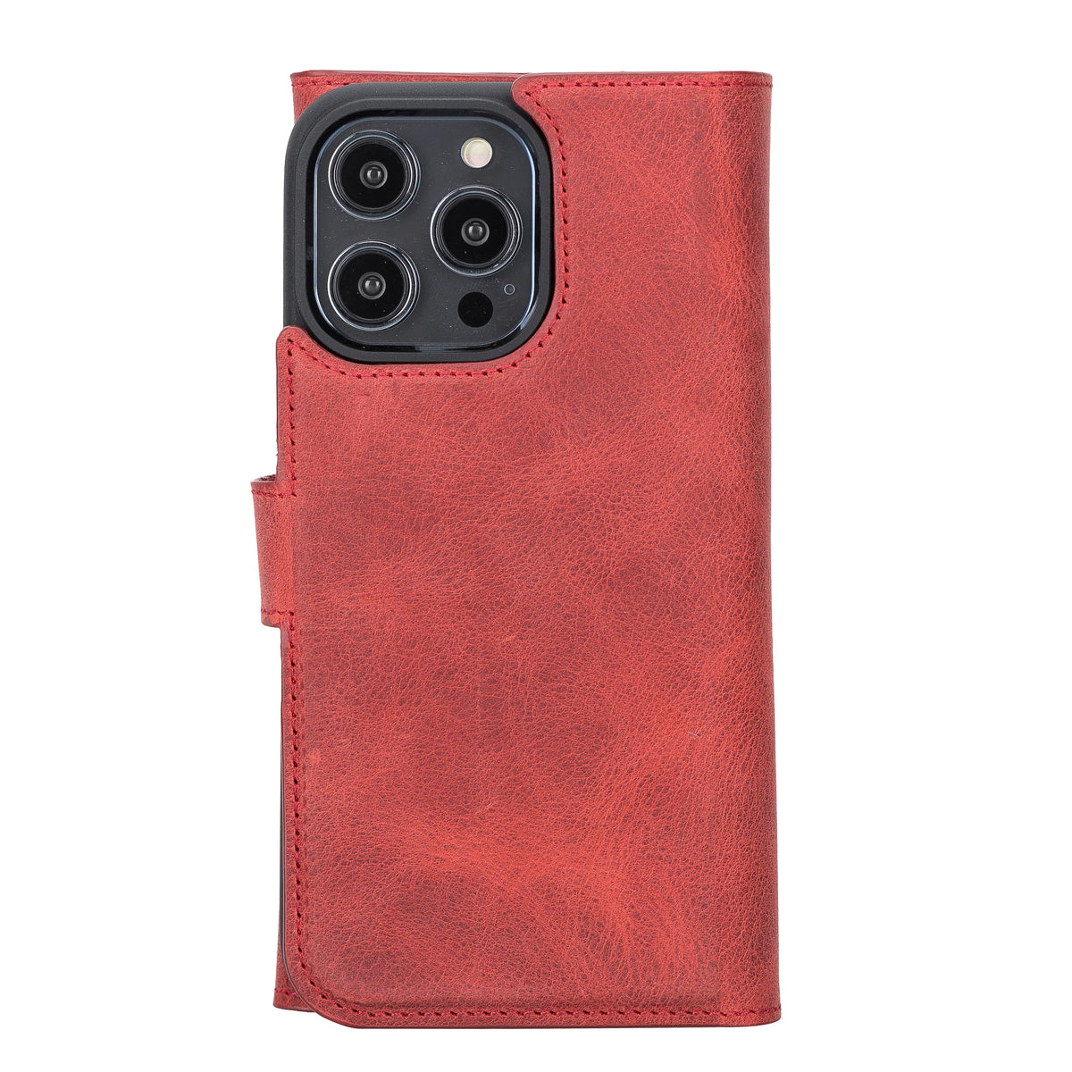 Santa iPhone 14 Pro Max Leather Detachable Wallet Case