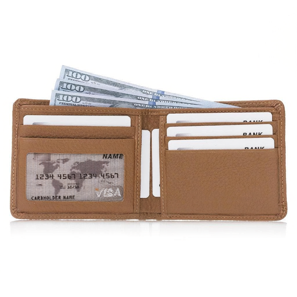 Leather Wallet โ Genuine Leather Bifold Wallet with Card Slots (Torin)