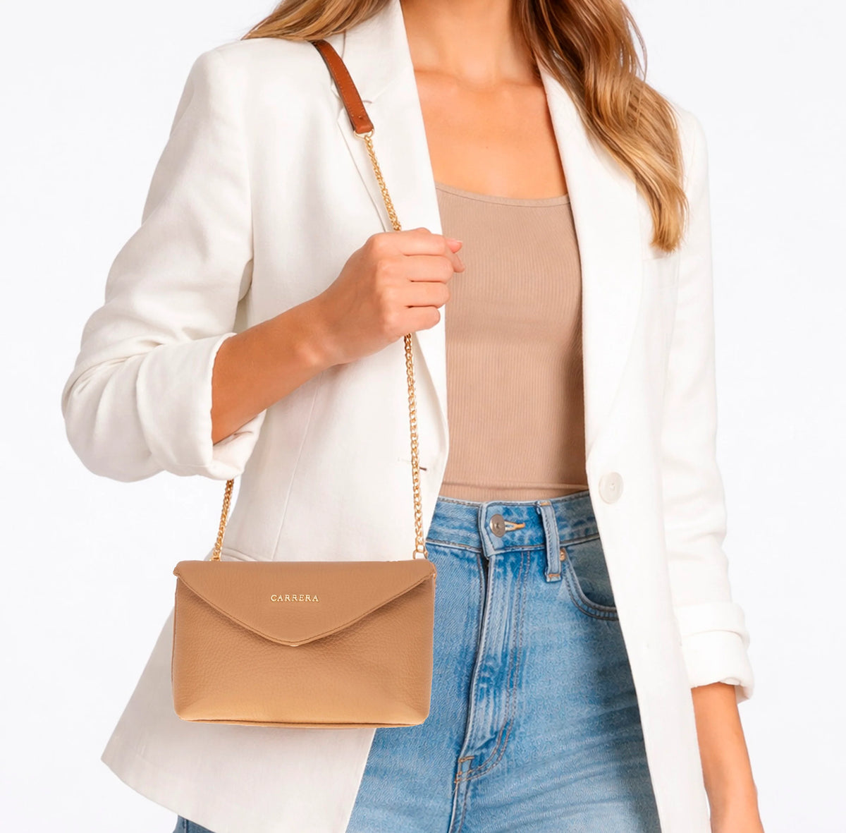 Carrera Lunera Women's Leather Strap Bag