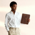 Leather iPad Pro 11" Case - Slim Folio with Pen Holder (Astar)