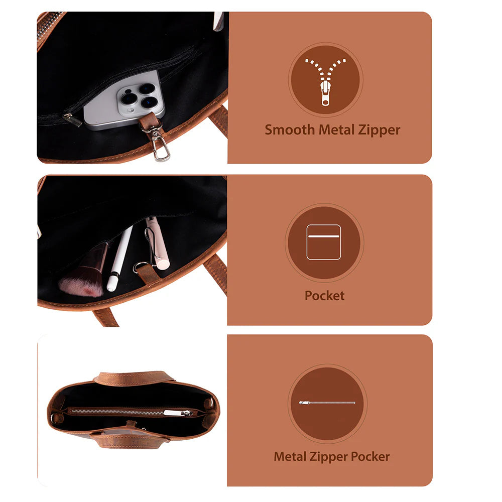 Valliro Leather Tote Bag