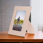 Leather Desktop Photo Frame 22x17cm frame for 15x10cm photos (8.6x6.6inch frame for 5.9x3.9inch photos)