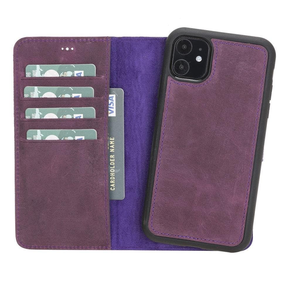 Apple iPhone 11 Series Compatible Leather Wallet Case