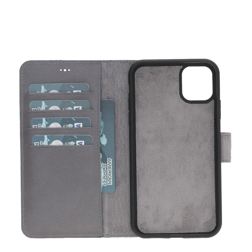 Apple iPhone 11 Series Compatible Leather Wallet Case