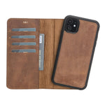 Apple iPhone 11 Series Compatible Leather Wallet Case