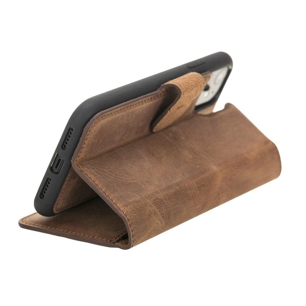 Apple iPhone 11 Series Compatible Leather Wallet Case