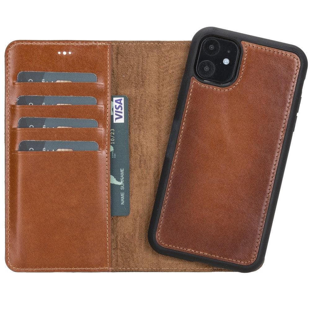 Apple iPhone 11 Series Compatible Leather Wallet Case