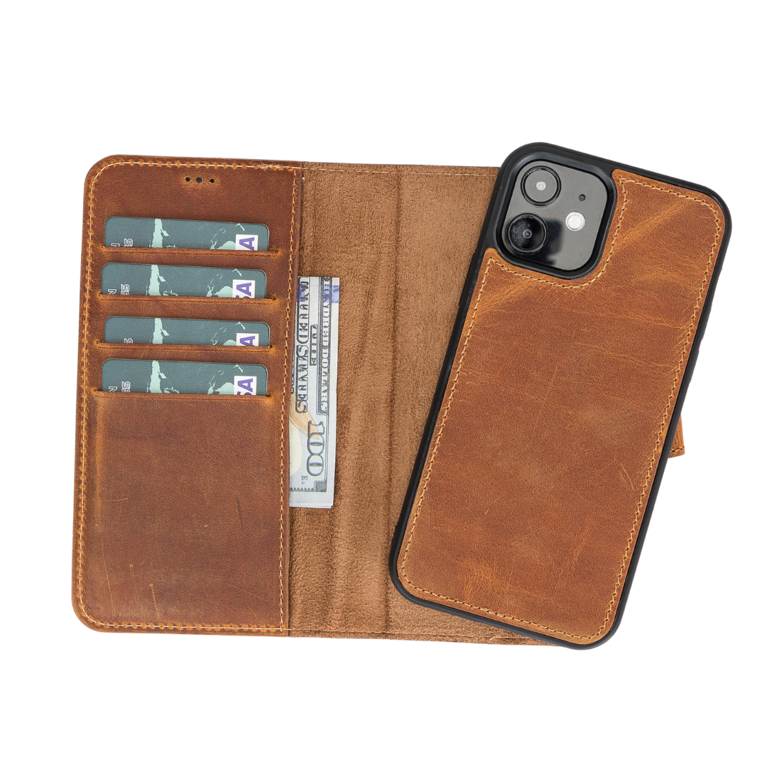 Apple iPhone 11 Series Compatible Leather Wallet Case