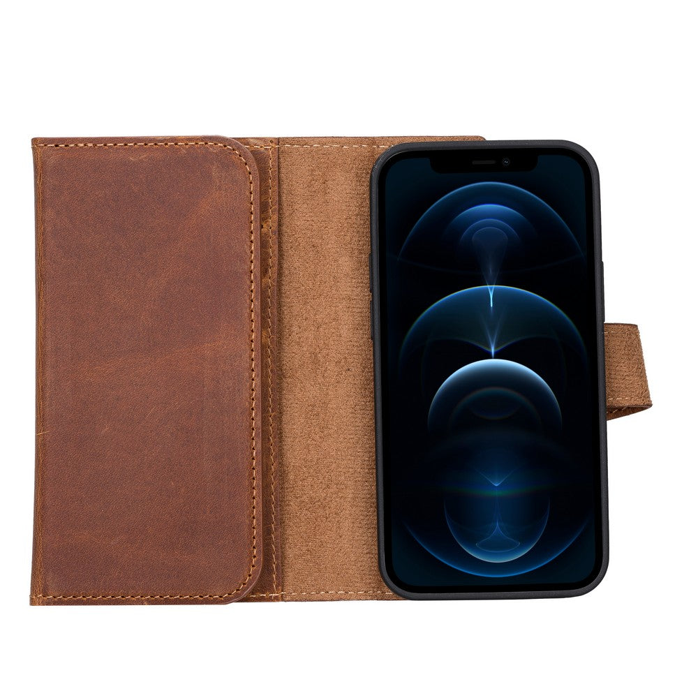 Apple iPhone 13 Series Leather Wallet Case Santa