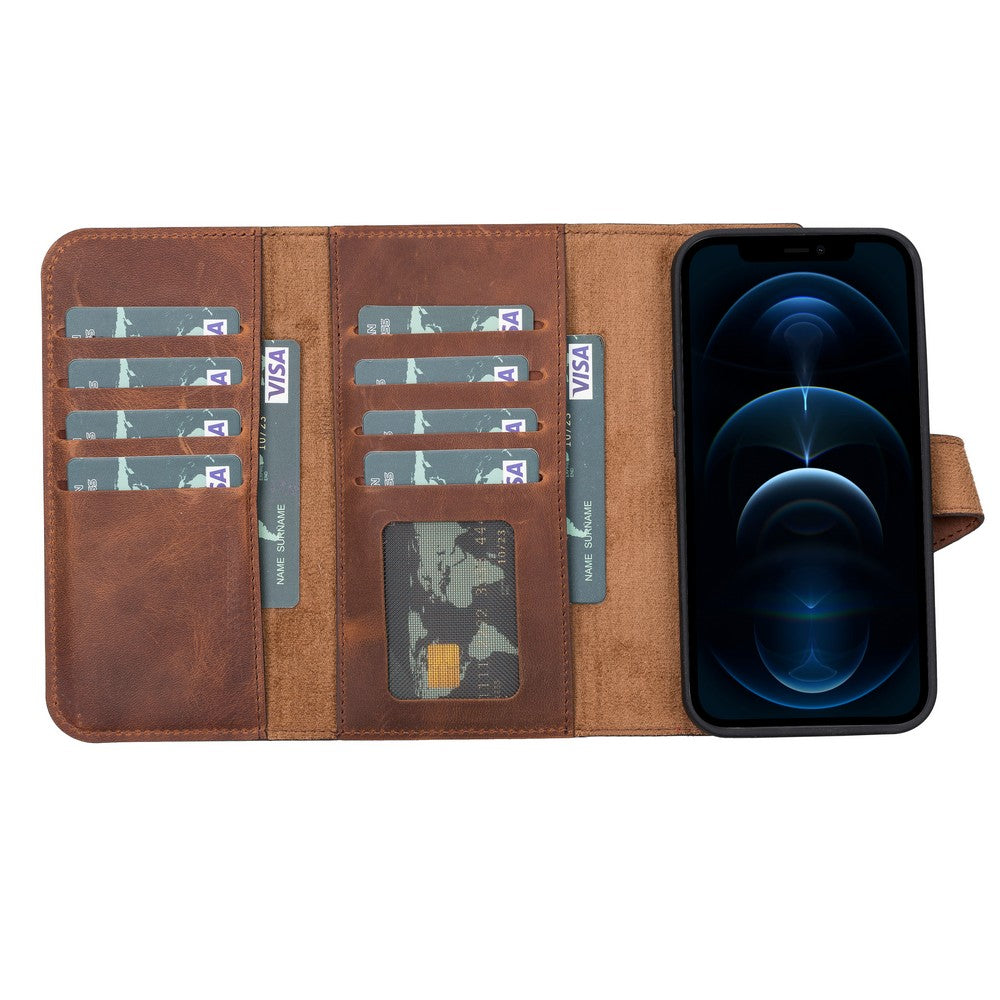 Apple iPhone 13 Series Leather Wallet Case Santa