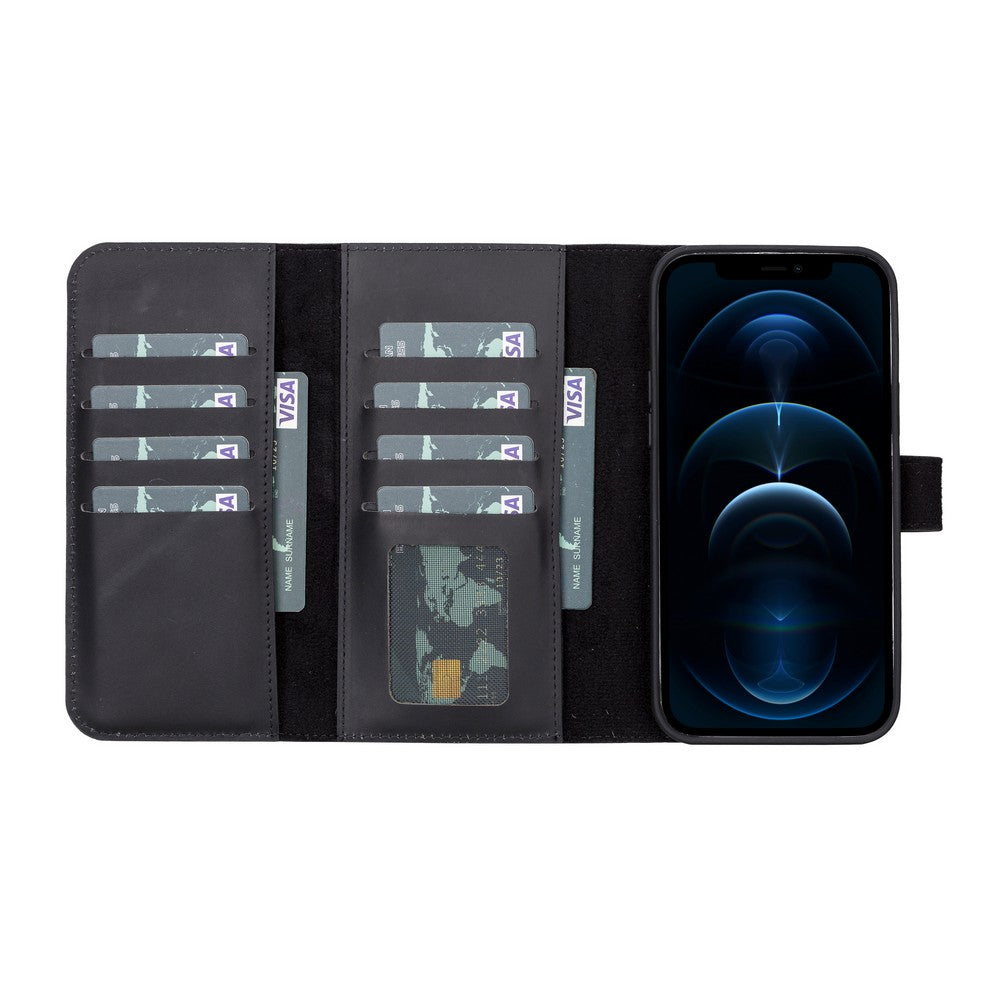 Apple iPhone 13 Series Leather Wallet Case Santa