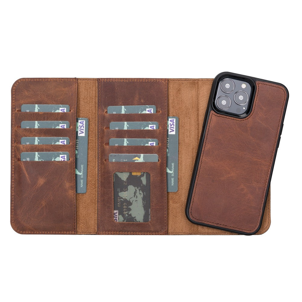 Apple iPhone 13 Series Leather Wallet Case Santa