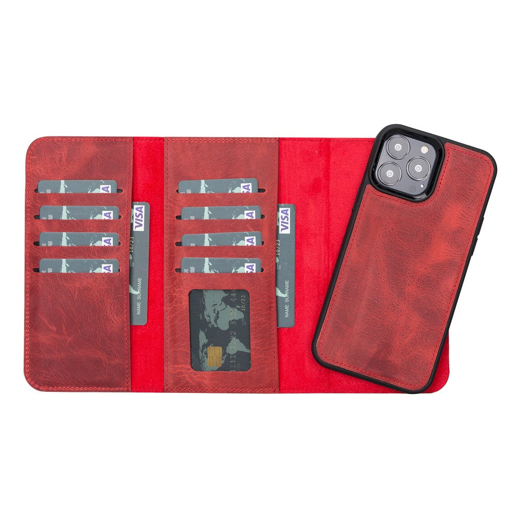 Apple iPhone 13 Series Leather Wallet Case Santa