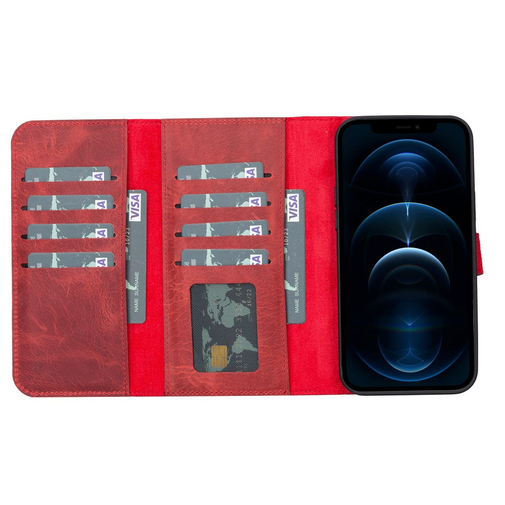 Apple iPhone 13 Series Leather Wallet Case Santa