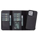 Santa iPhone 13 Pro Leather Detachable Wallet Case