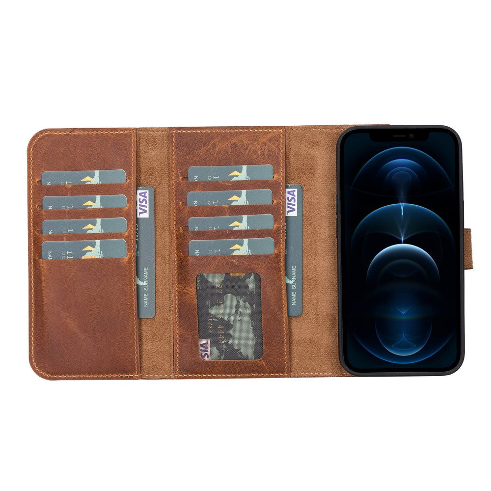 Apple iPhone 13 Series Leather Wallet Case Santa