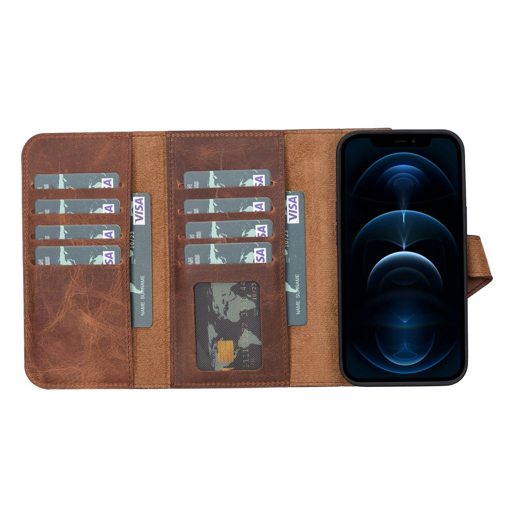 Apple iPhone 13 Series Leather Wallet Case Santa