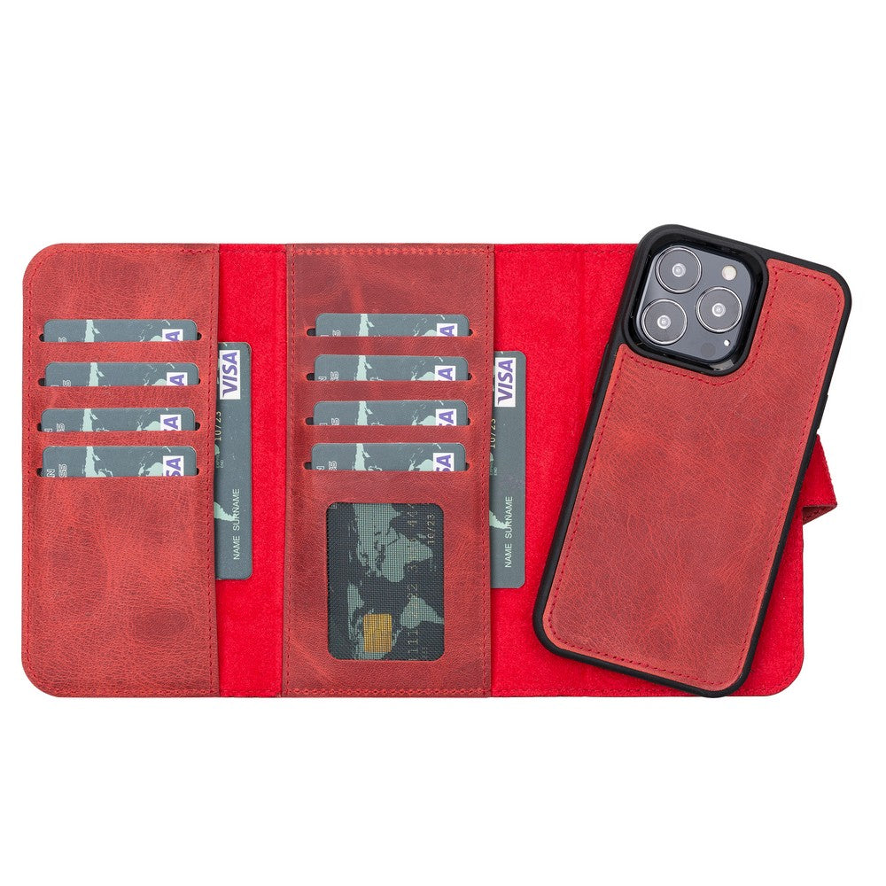 Apple iPhone 13 Series Leather Wallet Case Santa