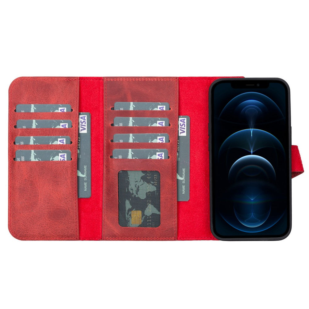 Apple iPhone 13 Series Leather Wallet Case Santa