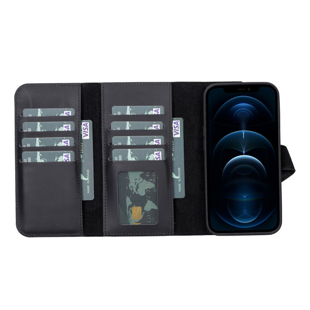 Apple iPhone 13 Series Leather Wallet Case Santa