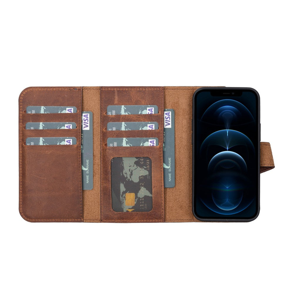 Apple iPhone 13 Series Leather Wallet Case Santa