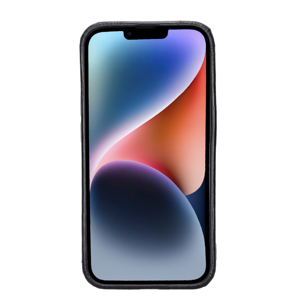 Apple iPhone 14 Series Leather Back Cover ROCK