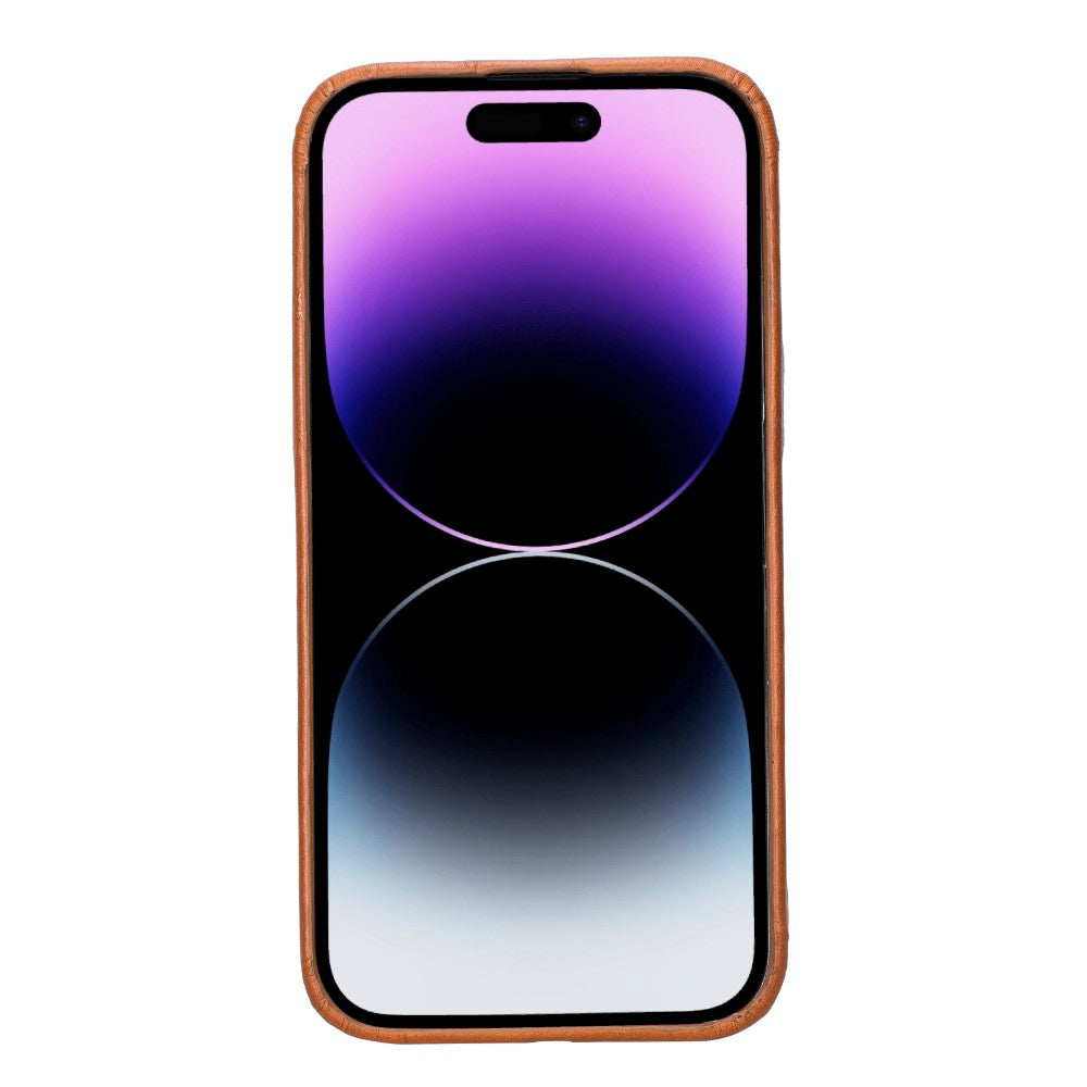 Apple iPhone 14 Series Leather Back Cover ROCK