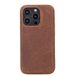 Apple iPhone 14 Series Leather Back Cover ROCK