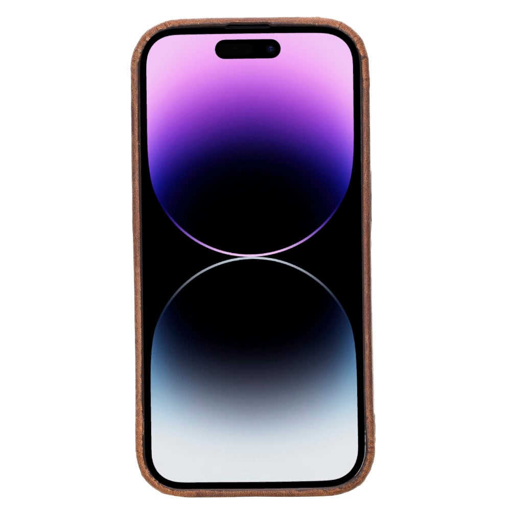 Apple iPhone 14 Series Leather Back Cover ROCK