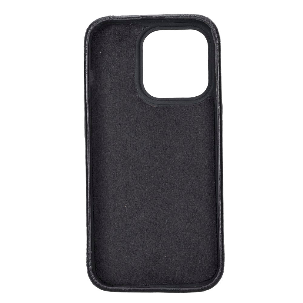 Apple iPhone 14 Series Leather Back Cover ROCK